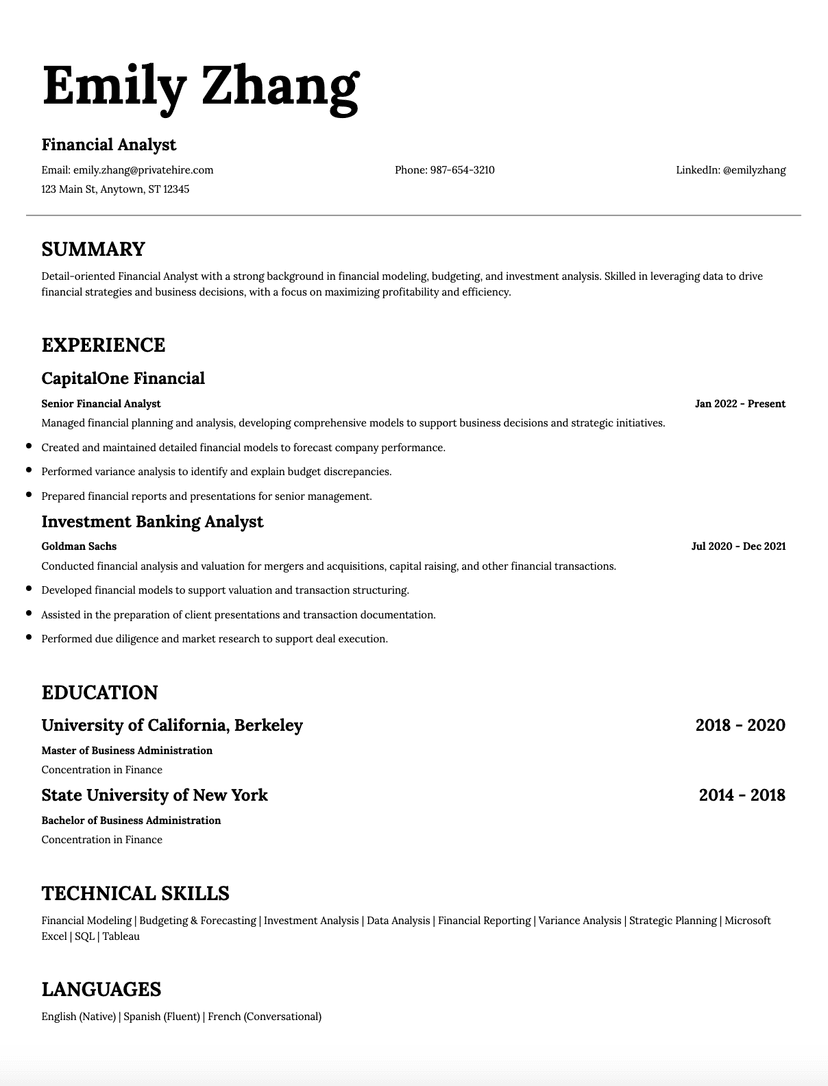 Amazing Resume Template