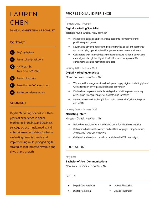 Amazing Resume Template